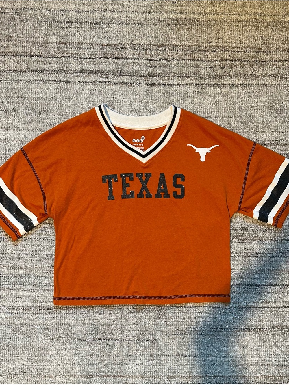 Texas Longhorns Cropped V-Neck